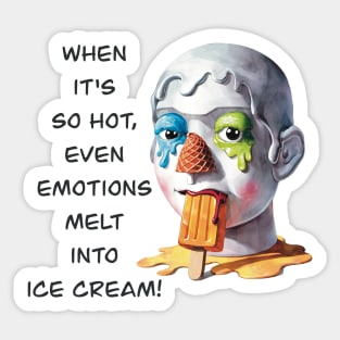 Ice cream sculpt Sticker